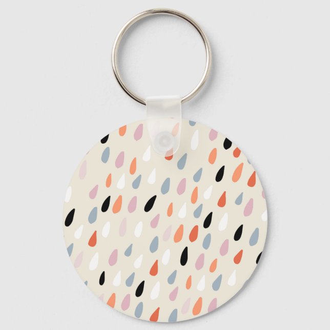 Llavero Flores Art Decó: Modernas sin foco (Anverso)