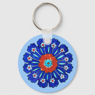 Llavero Flores azules