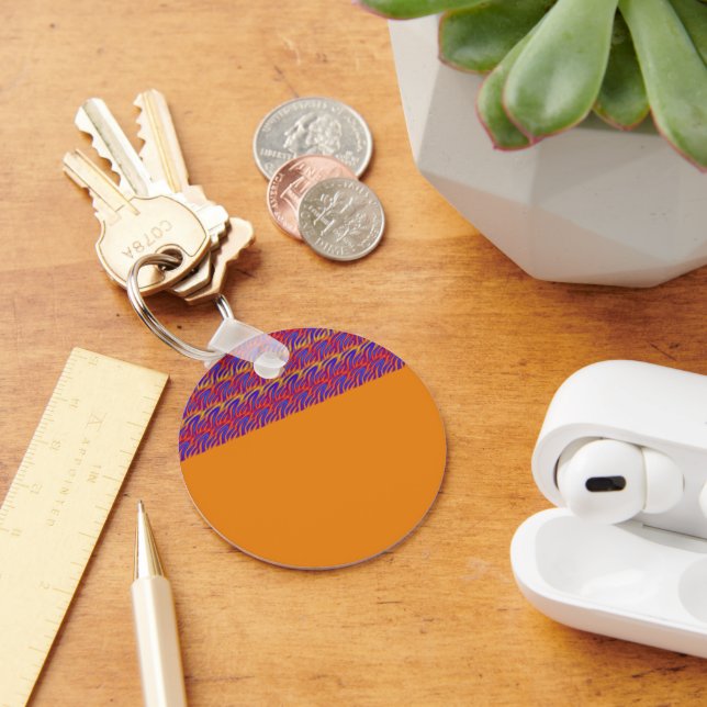 Llavero Flores azules (Escritorio )