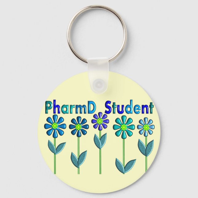 Llavero FLORES AZULES DE PharmD Student (Anverso)