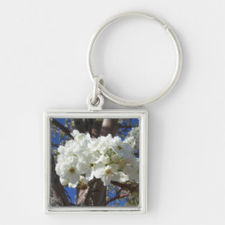 Llavero Flores blancas II Árbol de flores primavera