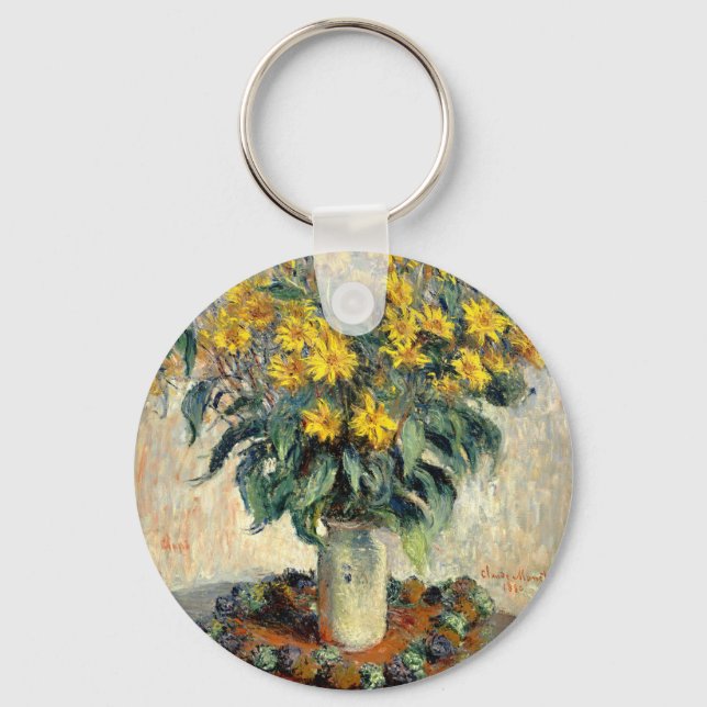 Llavero Flores Claude Monet Jerusalem Artichoke 1880 (Anverso)