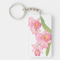 Flores de acuarela rosa exótica