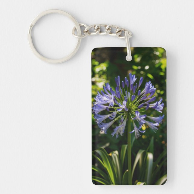 Llavero Flores de agapanthus azules (Frente)