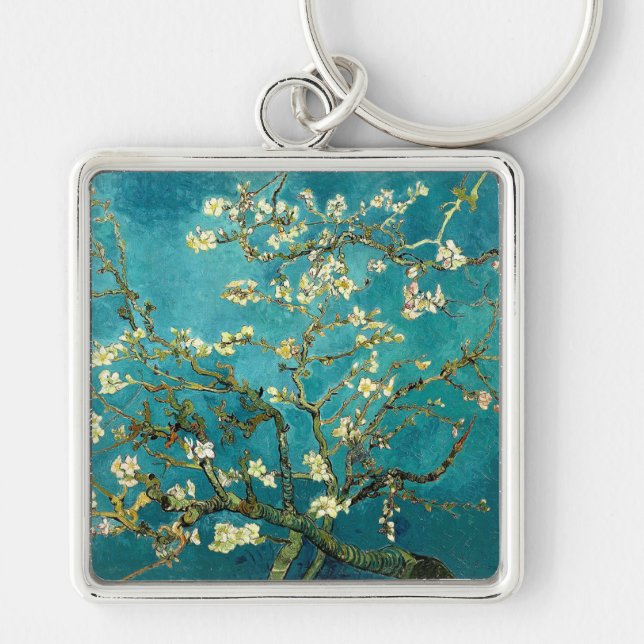 Llavero Flores de almendro de Van Gogh Clasicismo Impresio (Frente)