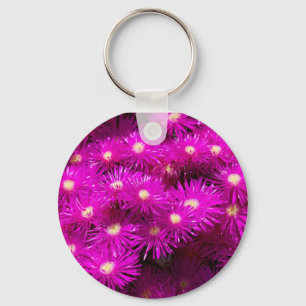 Llavero Flores de Aster Rosa