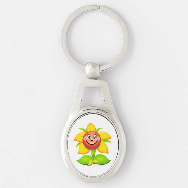 LLAVERO FLORES DE CARA (Anverso)