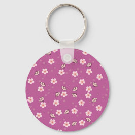 Llavero Flores de cerezo y Petales japoneses v3