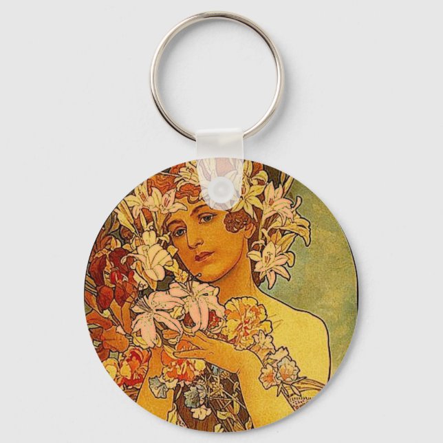 Llavero flores de colores (Anverso)