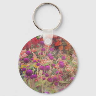 Llavero Flores de colores