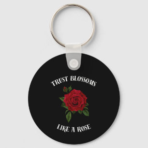 Llavero Flores de confianza como un rosa