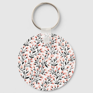 Llavero Flores de Doodle: Coral Floral Seamless.