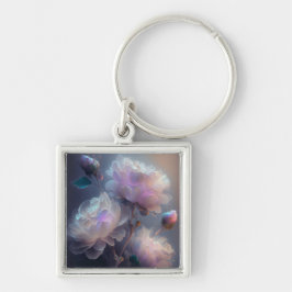 Llavero Flores de espectro de luz de foco suave iridiscent