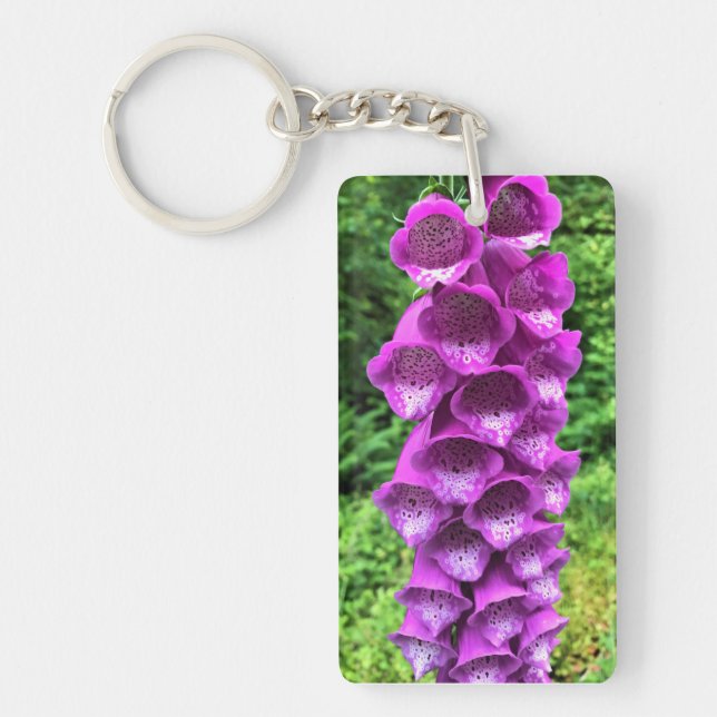 Llavero Flores de Foxglove, Oregón (Frente)