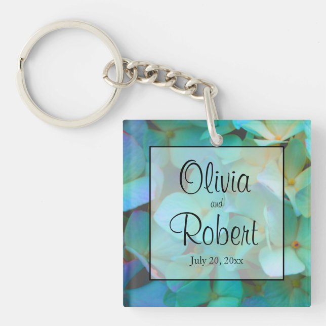 Llavero flores de hormigas rosa amarillas amarillas verde  (Frente)