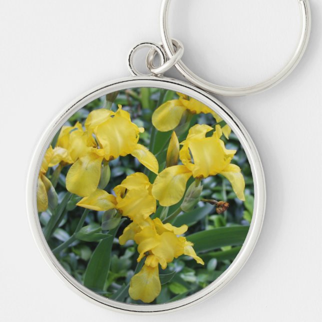 Llavero Flores de Iris Amarillo (Frente)