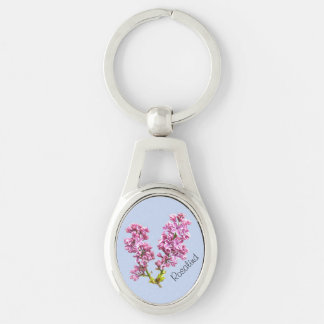 Llavero - flores de la lila con nombre
