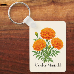Llavero Flores de Marigold de Octubre