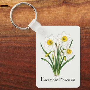 Llavero Flores de Narciso de Diciembre