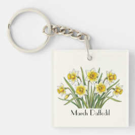 Llavero Flores de Narciso de Marzo