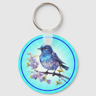 Llavero Flores de pájaro hada Clipart acuarela-73611