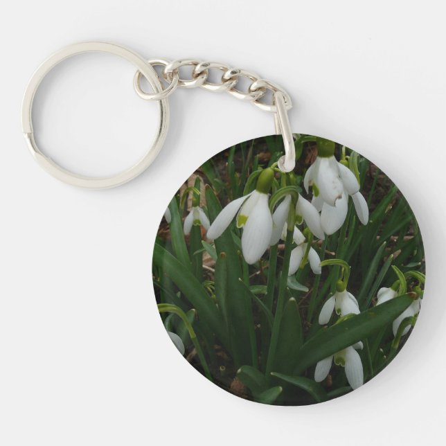 Llavero Flores de Primavera Blanca (Galanthus) (Frente)