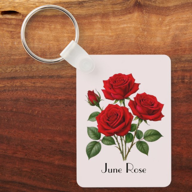 Llavero Flores de Rosa de Junio  (Anverso)