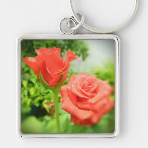 Llavero Flores de Rosa románticas