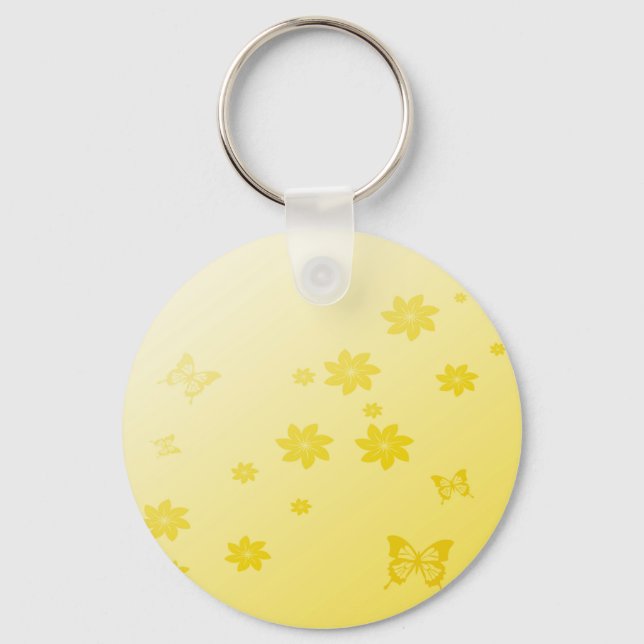 Llavero Flores de sol en mariposas (Anverso)