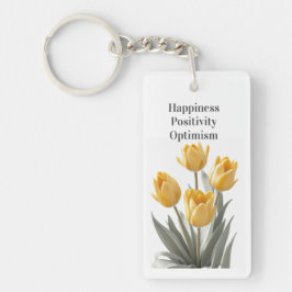 Llavero Flores de tulipanes amarillos