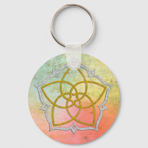 Llavero FLORES DE VENUS / PLATA DE GOLD DE Venusblume Lotu