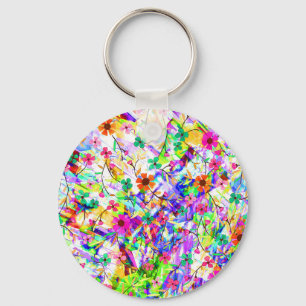 Llavero Flores de verano mágicas coloridas lindas Case-Mat