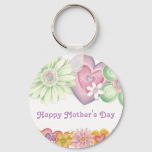 Llavero Flores del tiempo, el día de madre feliz