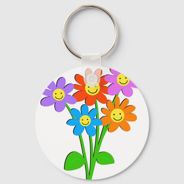 Llavero Flores felices (Anverso)