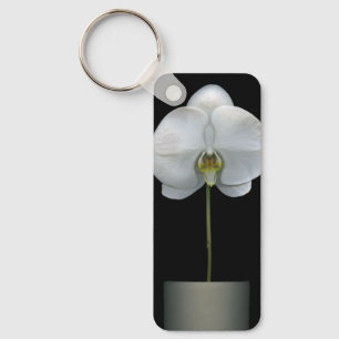 Llavero Flores Flor de orquídeas blancas
