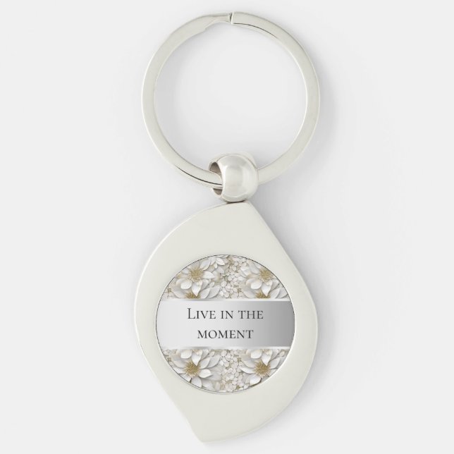 Llavero Flores Gold White Lotus (Anverso)