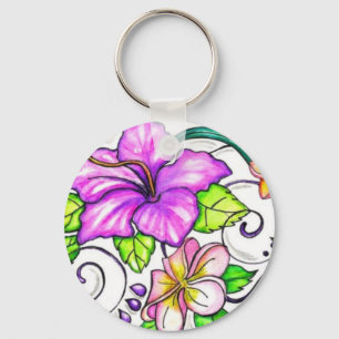 Llavero Flores hawianas de Hibiscus