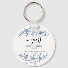 Llavero Flores moradas de lavanda 50 aniversario boda