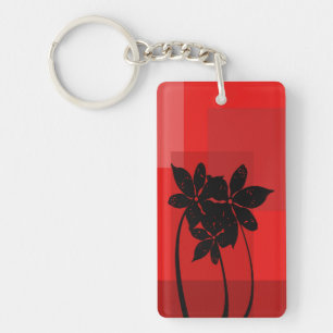 Llavero Flores negras