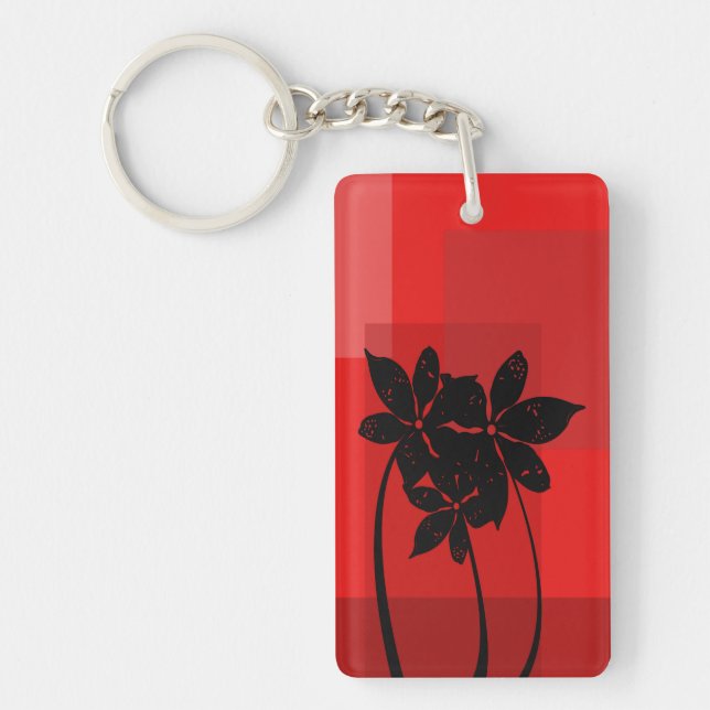 Llavero Flores negras (Frente)