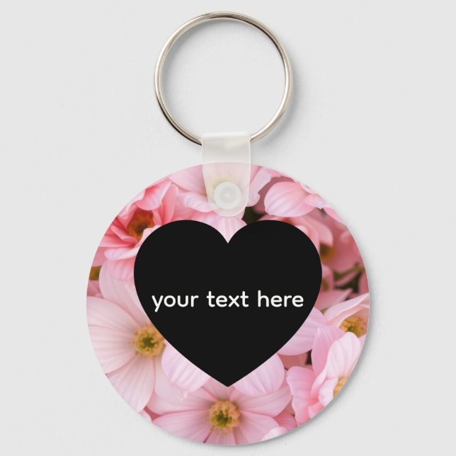 Llavero flores personalizadas (Anverso)