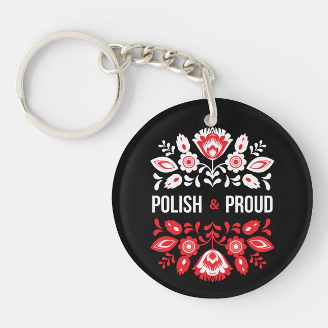 Llavero Flores polacas y orgullosas de Polonia Polska (Frente)