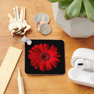 Llavero Flores   Red Gerbera Daisy