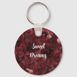 Llavero Flores rojas de Borgoña