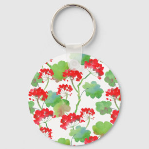Llavero Flores rojas (Pelargonium)