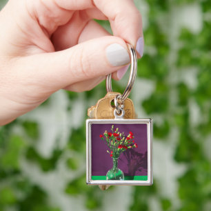 Llavero Flores   Róquet de la Carantera Roja