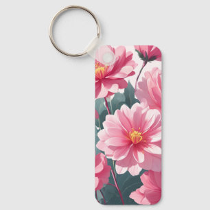 Llavero Flores rosadas