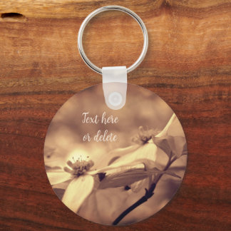 Llavero Flores Sepia Dogwood personalizadas
