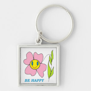 LLAVERO FLORES "SER FELIZ"