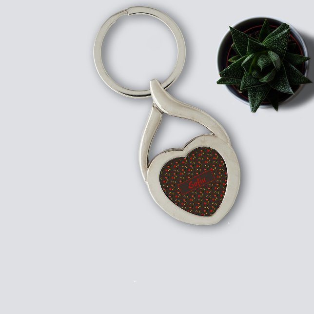 Llavero Flores silvestres nombre de patrón marrón Metaliza (Subido por el creador)